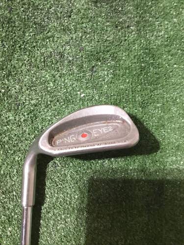 Ping (Left Handed) Eye 2 Karsten Red Dot Pitching Wedge (PW) ZZ Lite Steel Shaft