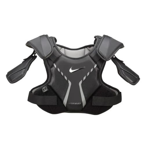 Adult New LARGE L LAX LACROSSE PLAYER Nike Vapor Shoulder Pads CHEST NEW WITH TAGS BLACK