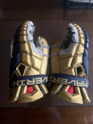 Showtime Used Goalie Maverik Max Lacrosse Gloves Large