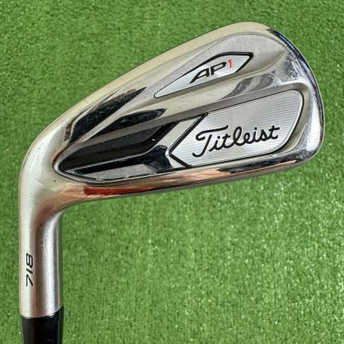 Titleist 718 AP1 5 Iron UST Mamiya Recoil 65 F4 Stiff Flex Left Handed -1