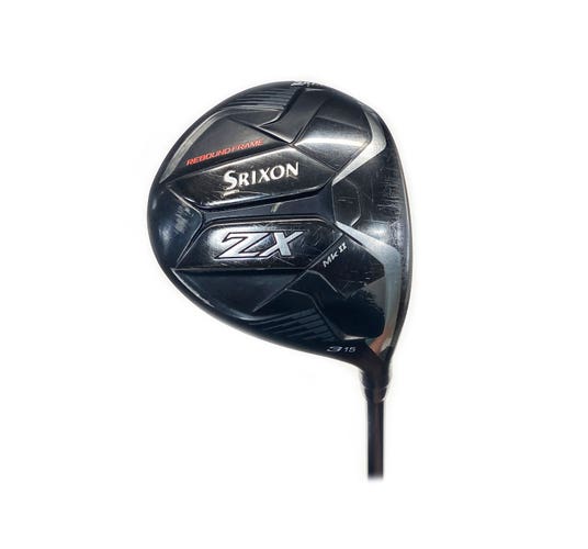 Srixon ZX MKII 15* 3 Wood Graphite Tensei Raw Blue 65 Stiff Flex