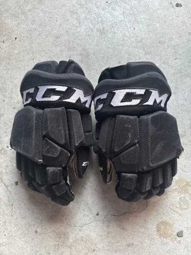 NHL Philadelphia Flyers Used CCM 14” Pro Stock HGTKPP Gloves Black