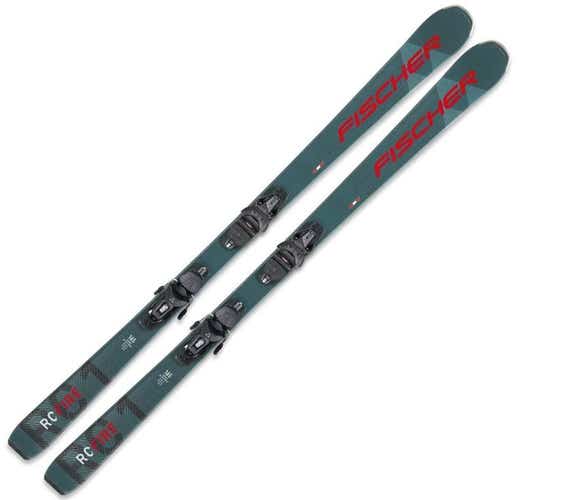 New Fischer Men's Rc Fire Slr Pro Men's Downhill Ski Combo 155 Cm