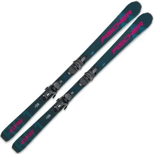 New Fischer Women's Aspire Slr Pro Women's Downhill Ski Combo 140 Cm