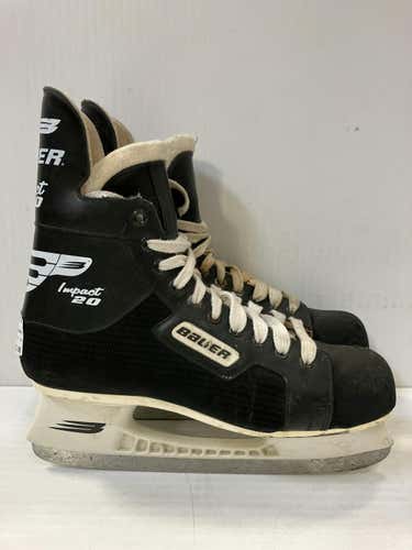 Used Bauer Impact 20 Senior 11 Ice Hockey Skates