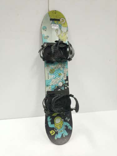 Used Burton Ltr New Matrix Bnd Fits 2-6 110 Cm Boys' Snowboard Combo