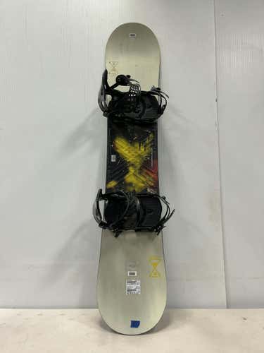 Used Burton Progression- Md Lg Matrix Bindings 147 Cm Men's Snowboard Combo