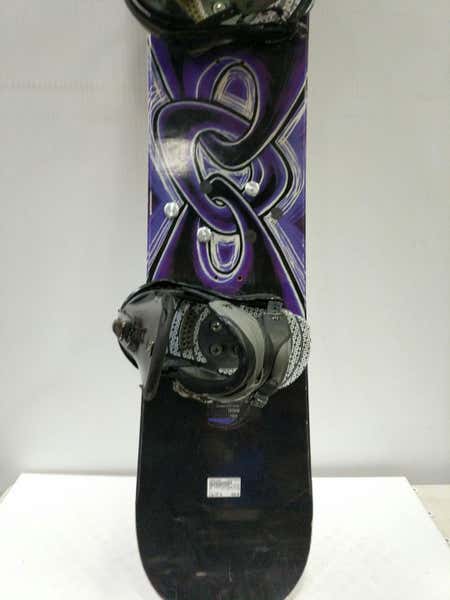 Used Gnu Carbon High Beam 157 Cm Men's Snowboard Combo