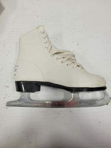 Used Lange White Figure Skate Senior 7 Women's Figure Skates