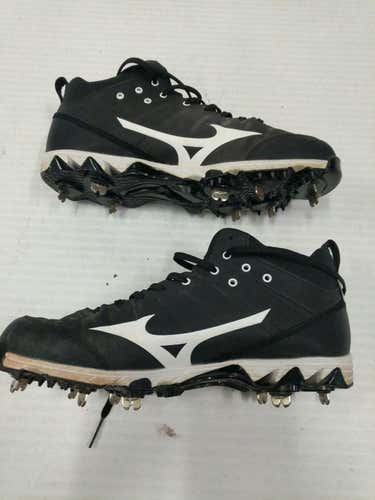 Used Mizuno Metal Senior 9 Baseball And Softball Cleats