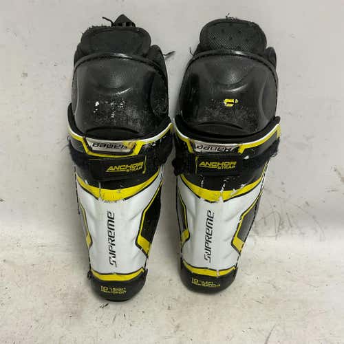 Used Bauer Supreme 10" Hockey Shin Guards