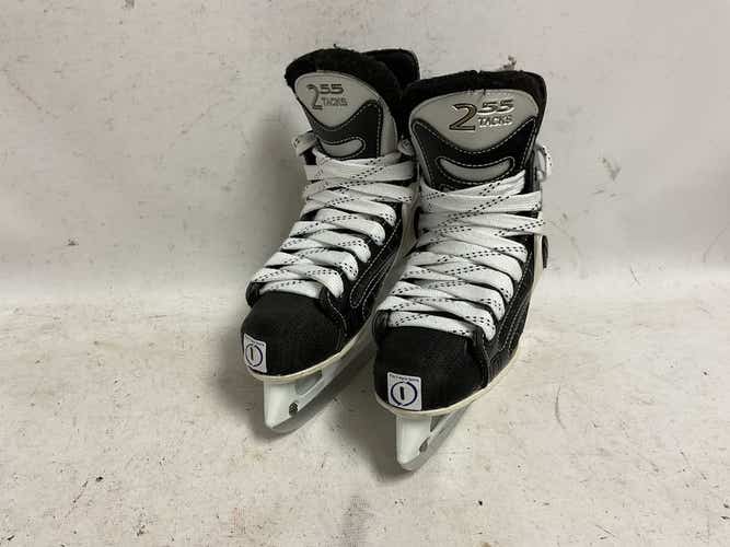 Used Ccm Tacks 255 Junior 01 D - R Regular Ice Hockey Skates