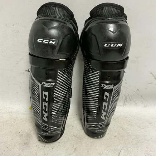 Used Ccm Tacks 9550 10" Hockey Shin Guards