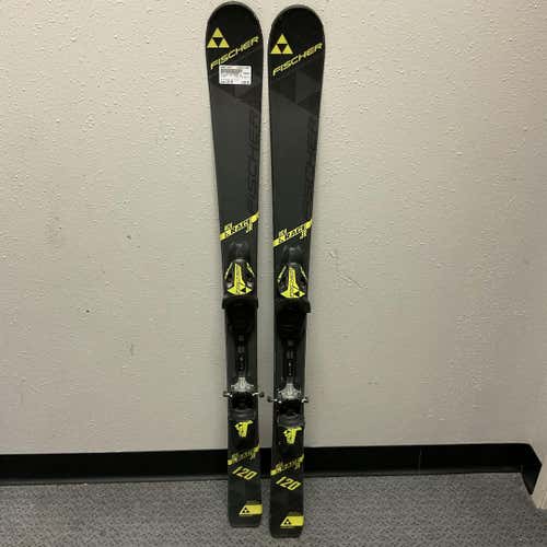 Used Fischer Rc4 Race Jr 120 Cm Boys' Downhill Ski Combo