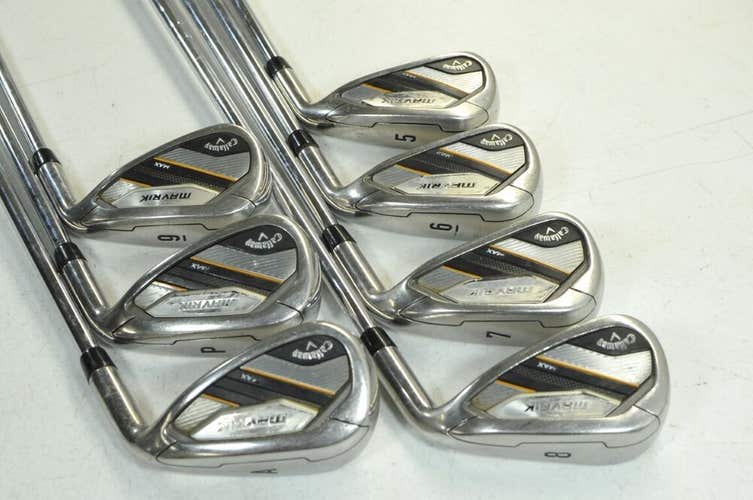 Callaway Mavrik Max 5-PW,AW Iron Set Right Regular Flex KBS MAX Steel # 180500