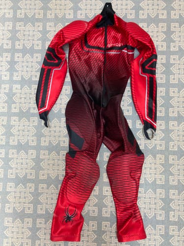 Used Red Medium Men's 2019 Spyder Ski Suit FIS Legal