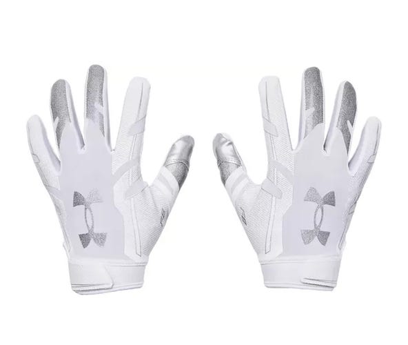 Under Armour F8 Gloves White Youth Size S *BRAND NEW*