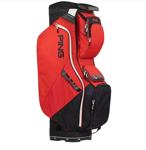 NEW 2023 Ping Traverse 14-Way Red/Black/White Cart Golf Bag