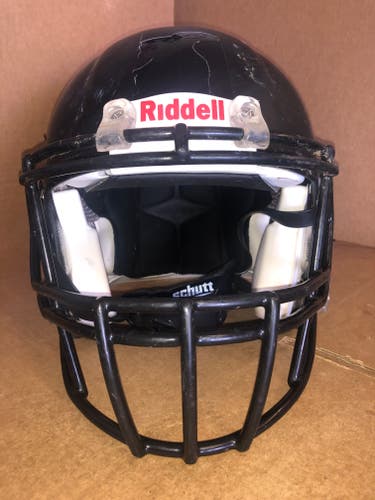 USED RIDDELL SPEED ADULT HELMET - MEDIUM - FLAT BLACK