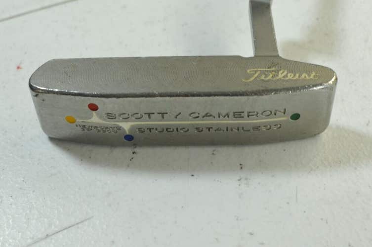 Titleist 2002 Scotty Cameron Studio Stainless Newport 2 35" Putter RH # 180196