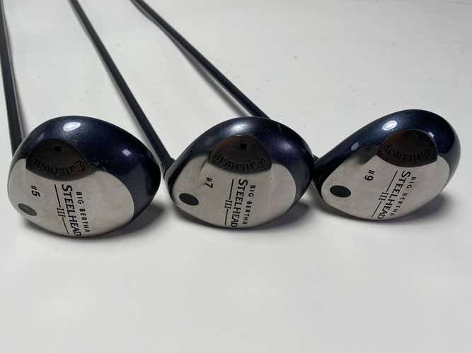 Callaway Steelhead III Wood Set 5 7 9 | Graphite Design YS-6 Regular Graphite RH