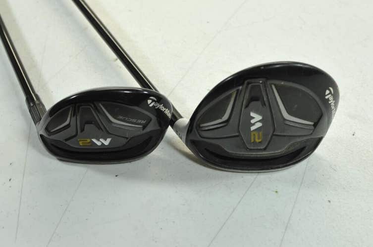 TaylorMade M2 3-15* Fairway Wood and 3-19* Hybrid Set RH Stiff Graphite # 179910