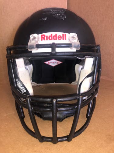 USED RIDDELL SPEED ADULT HELMET - LARGE - FLAT BLACK