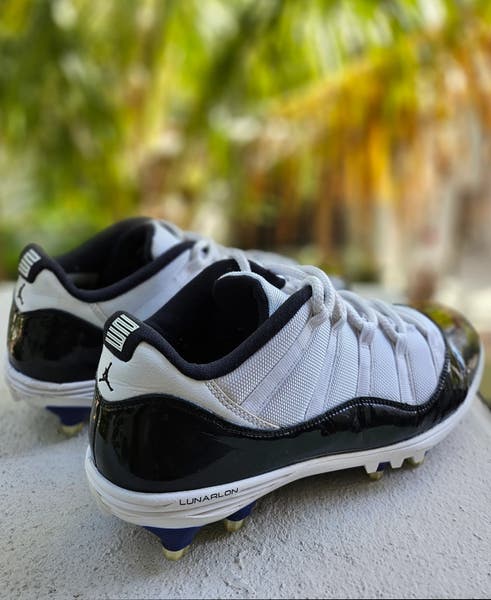 スパイク NIKE JORDAN 11 RETRO TD CLEAT CONCORD 29 Nike Air Jordan 11 TD Concord football cleats white/black