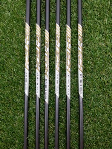 GRAPHITE DESIGN G-TECH IRON SHAFT 6PC COMBO LADIES/SENIOR FLEX .355 TIP VERYGOOD