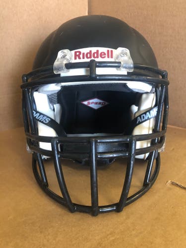 USED RIDDELL SPEED ADULT HELMET - MEDIUM - FLAT BLACK