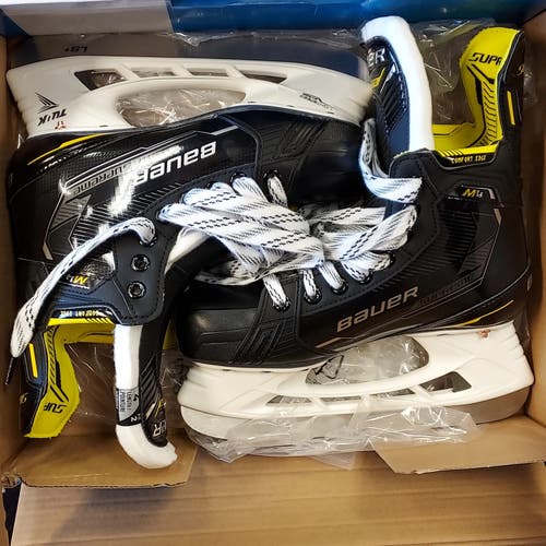 New Intermediate Bauer Supreme M4 Hockey Skates Regular Width