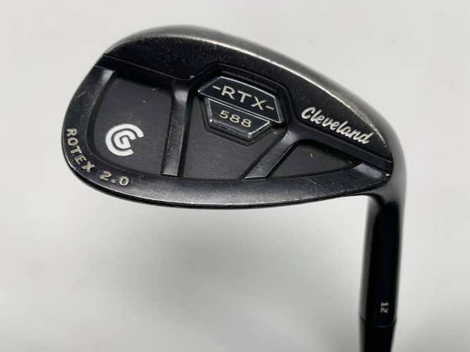 Cleveland 588 RTX 2.0 CB Black Satin Lob Wedge LW 60* 12 Dynamic Gold RH