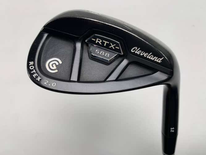 Cleveland 588 RTX 2.0 CB Black Satin Lob Wedge LW 60* 12 Dynamic Gold Wedge RH