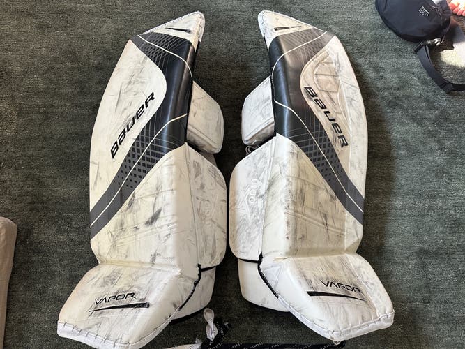 Used 35+1 Bauer Vapor 1X OD1N Pro (2017 Model) Goalie Leg Pads