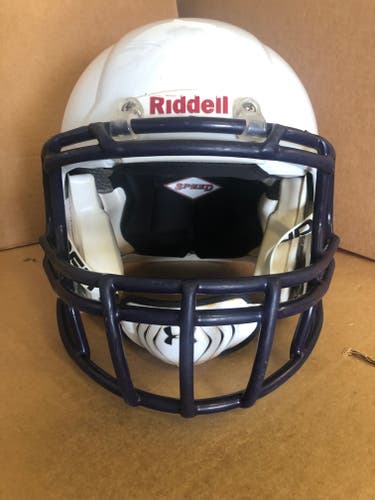 USED RIDDELL SPEED ADULT HELMET - MEDIUM - METALLIC WHITE