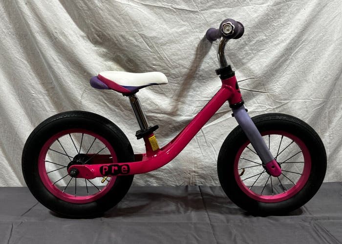 Giant Pre Pink Aluxx Aluminum Little Kids Balance Bike 12" Wheel GREAT