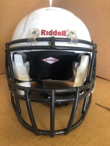 USED RIDDELL SPEED ADULT HELMET - MEDIUM - METALLIC WHITE