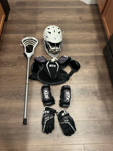 Lacrosse Equipment Set Up! Bundle . Meets NOCSAE Small/medium