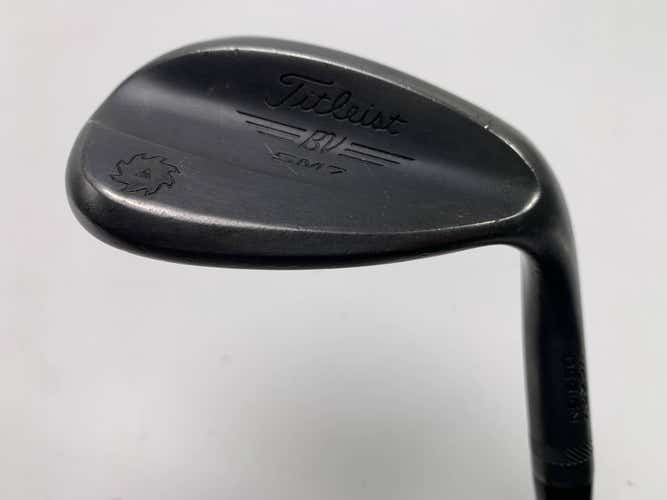 Titleist Vokey SM7 Jet Black Wedge 60* 8 Bounce M-Grind Wedge Steel Mens RH