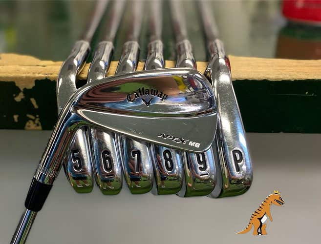 Used LH Callaway Apex Forged MB Iron Set 4-P Dynamic Gold S300 Steel