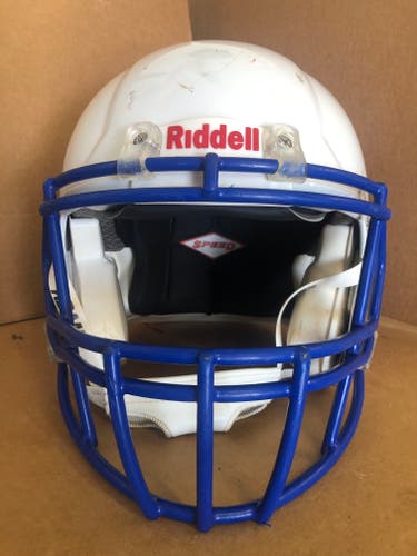 USED RIDDELL SPEED ADULT HELMET - LARGE - METALLIC WHITE