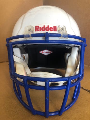 USED RIDDELL SPEED ADULT HELMET - LARGE - METALLIC WHITE