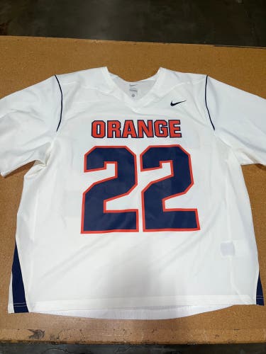 Syracuse lacrosse jersey number 22  Size Late