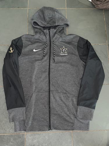 TEAM ISSUED VANDERBILT COMMODORES LACROSSE FULL ZIP JACKET NIKE MEDIUM