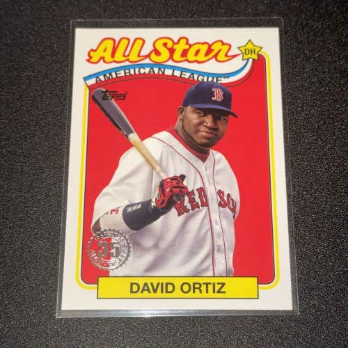 David Ortiz Boston Red Sox 24 MLB Topps Series 2 1989 Retro AS Game AL Leaders