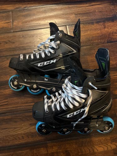 New Intermediate CCM Extra Wide Width   Size 5.5 RibCor 80K Hockey Skates