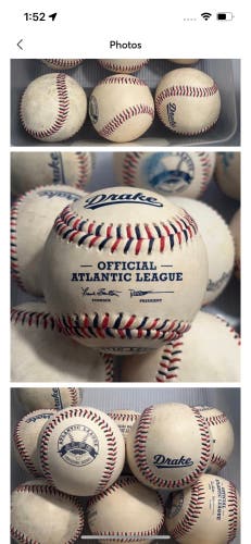 Professional baseballs Like New