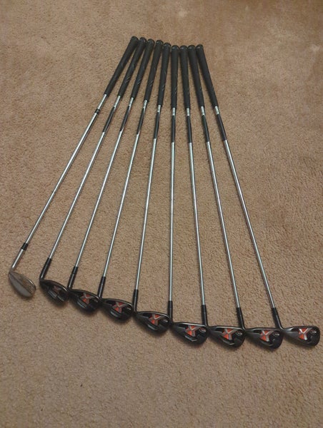 Used Men's Callaway X-24 Hot Right Handed Iron Set Uniflex Steel Shaft