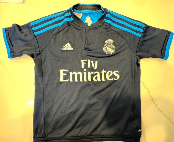 Real Madrid Blue Used Small Adidas Jersey