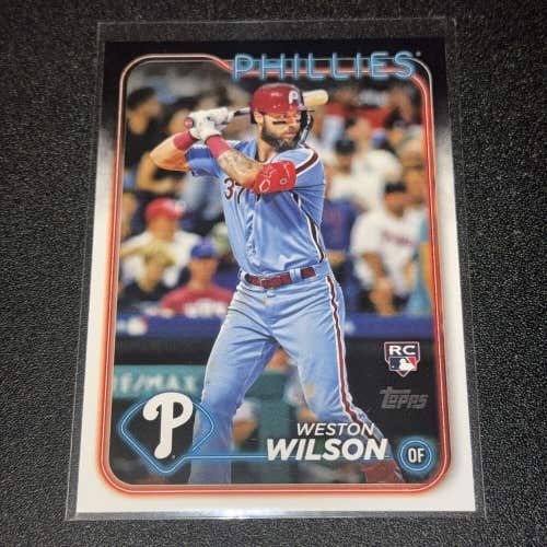 Weston Wilson Philadelphia Phillies 2024 MLB Topps Series 2 Base Rookie Card 658